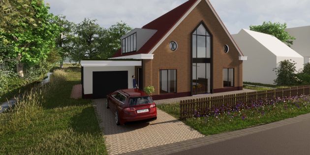 rendering nieuw woonhuis Den Ilp